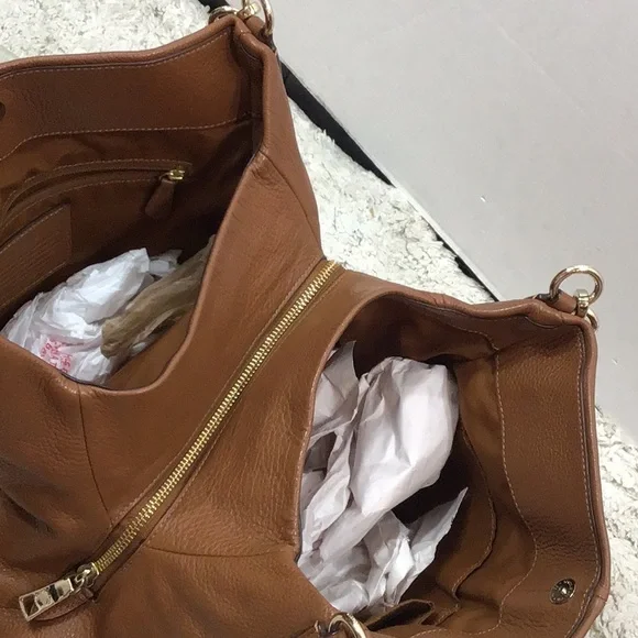 Coach Madison Phoebe cognac shoulder bag